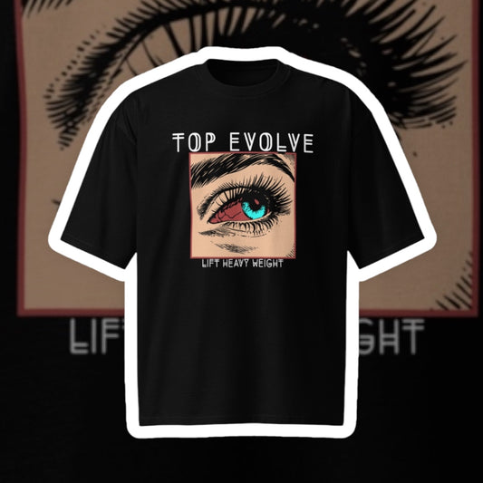 Top Evolve Oversized Red Eye Heavyweight T-Shirt